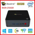 Мини-ПК Beelink GK55, Intel Celeron J4125, четырехъядерный процессор DDR4, 8 Гб 128 ГБ256 Гб SSD, Windows 10, настольный компьютер 2 * HD 2*1000M LAN, двойной Wi-Fi