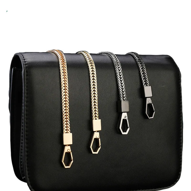 

Shoulder strap Long 120cm/100cm Metal Purse Chain Strap Handle Handle Replacement For Handbag Shoulder Bag 4 Color