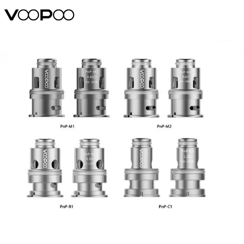 5 шт./упак. VOOPOO PnP Coil Pnp-TM1 Pnp-VM5 PnP-VM6 Pnp-R1 PnP-VM1 PnP-M1 PnP-VM4 Mesh for VINCI Drag S X Kit | Электроника