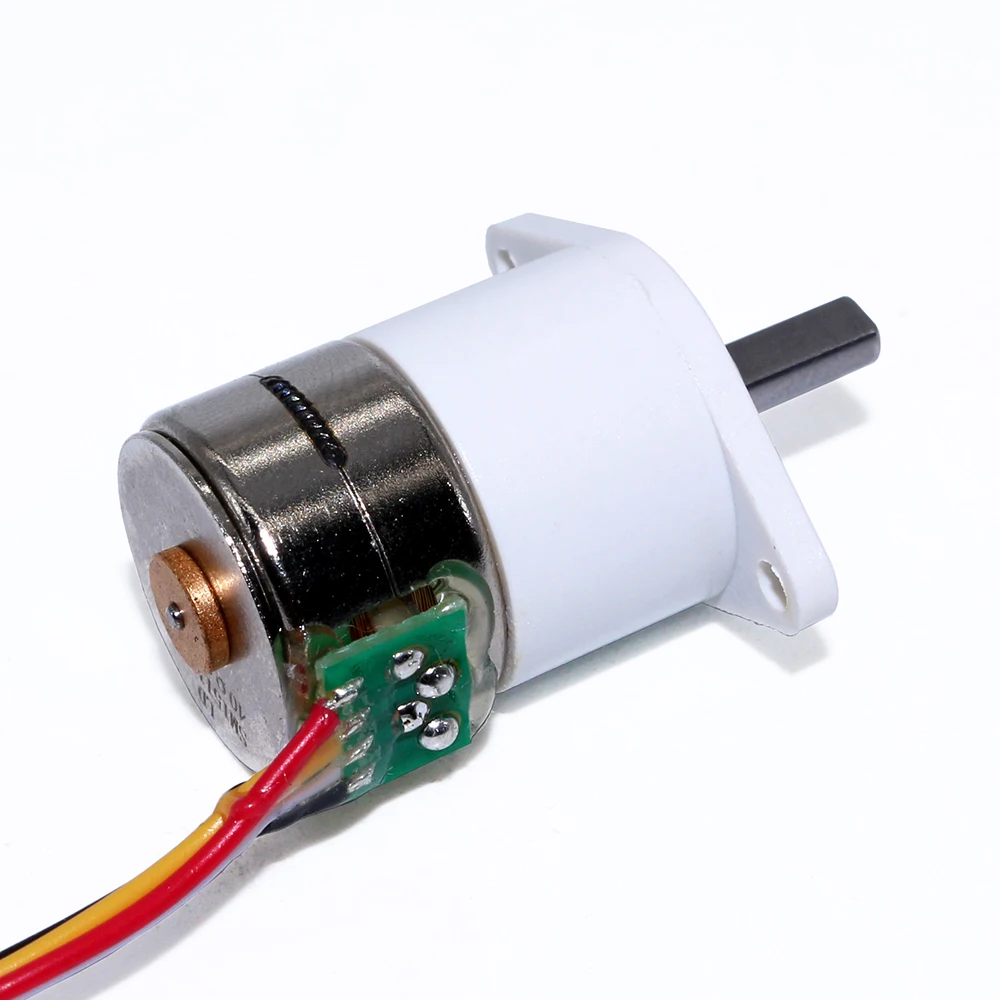 

Small Reduction Gear Brushless Stepper 5V Motor 2-phase 4-wire All metal gear GM12-15BY 15MM
