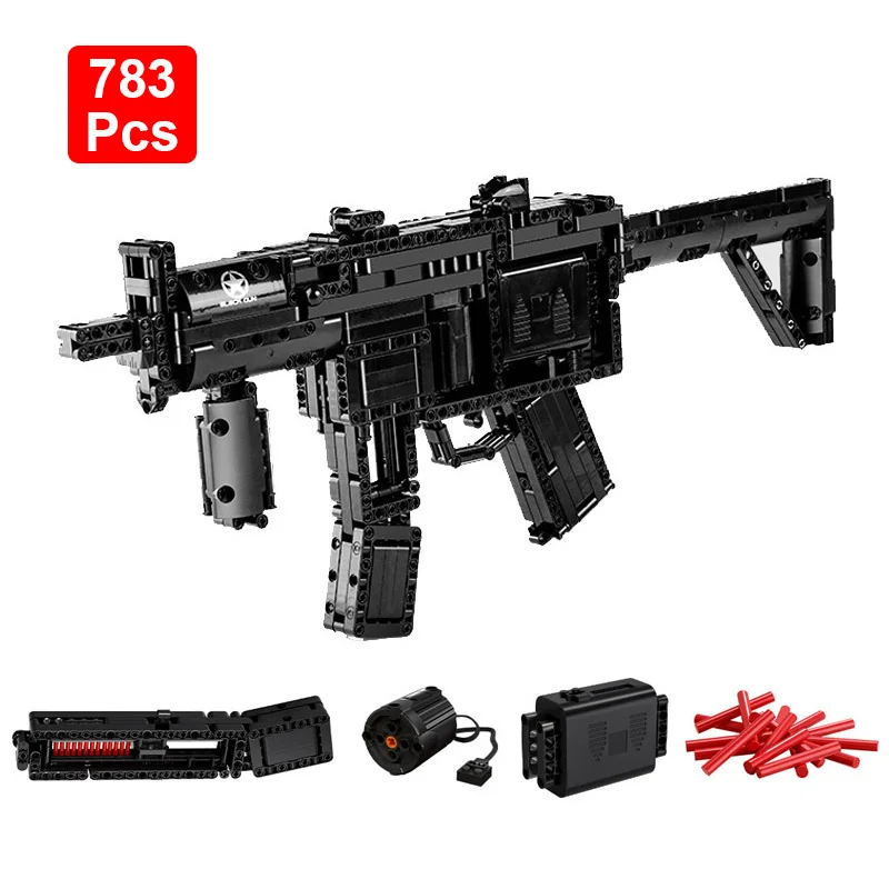 

Military 98K Sniper Rifle MP5 Benelli M4 QBZ95 Gun Model Building Blocks WW2 Desert Eagle Pistol Weapons Bullet Bricks Toys Gift