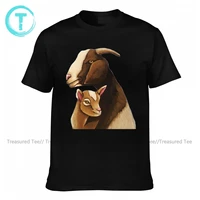 goat tee shirt awesome short sleeves cotton t shirt summer print tshirt 5xl men