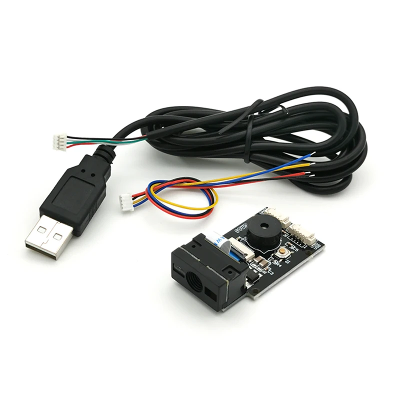 Сканер штрих-кода GM65 1D 2D USB UART PDF417 считыватель модуль QR-кода CMOS с кабелем для