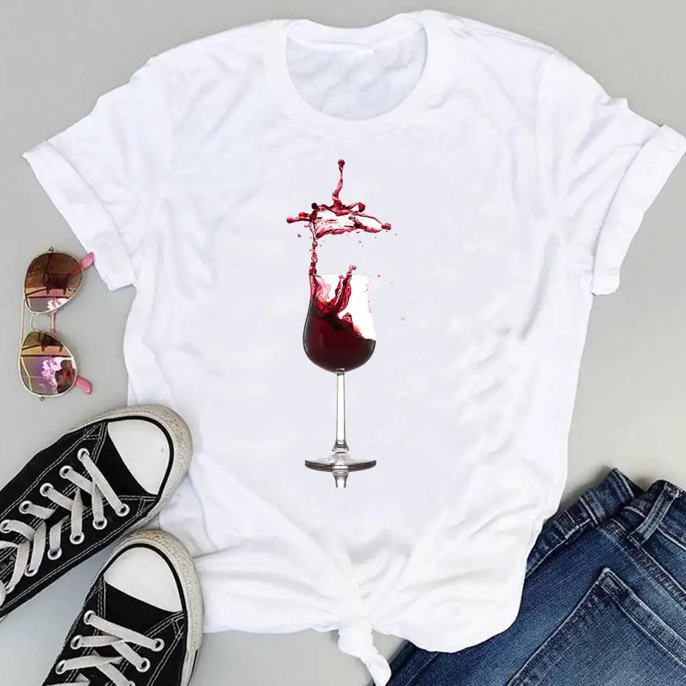 

Для женщин 90s вина Love Kawaii 2021 мода мультфильм леди Графический летняя футболка с короткими рукавами с принтом, одежда для девочек, футболки фу...