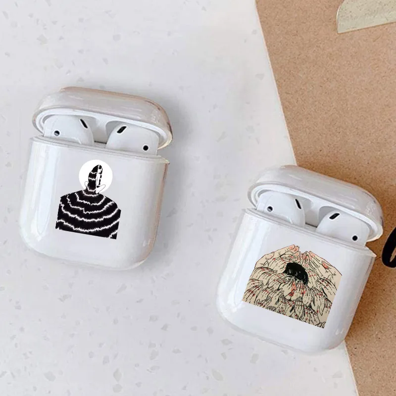 

Spoof style Clear Air Pod Case For Airpods 1/2 Silicone Wireless Bluetooth Earphone Cover Air Pods 1/2 Cover Case Airpod
