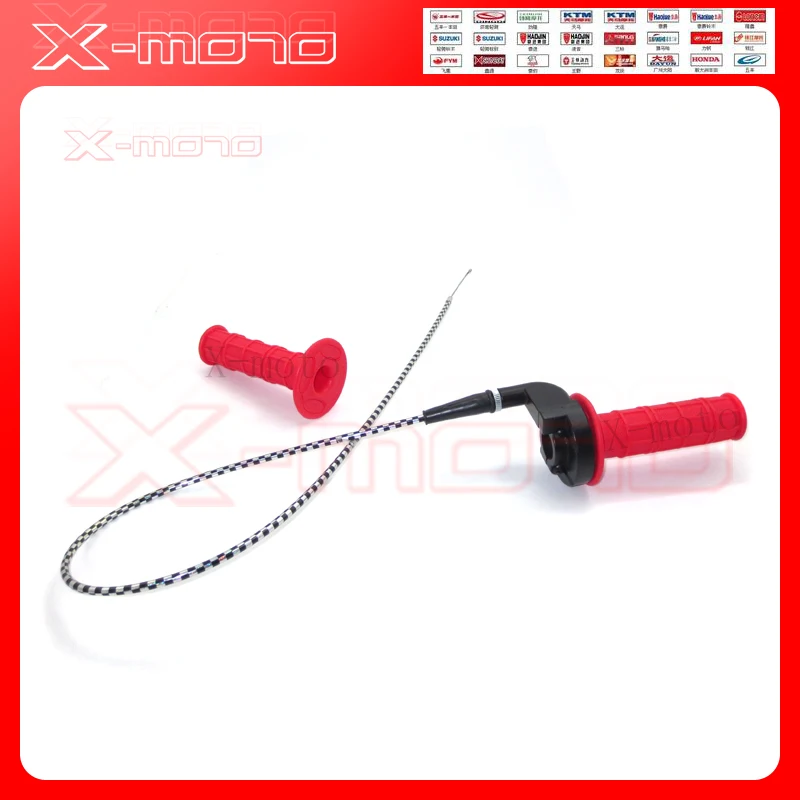 Супер мягкая красная ручка girps + черно белая дроссельная заслонка газа 17 fox Apollo/PH11