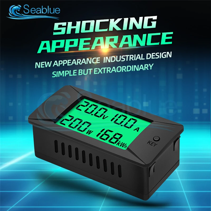 Цифровой измеритель напряжения и тока постоянный ток 0-300 В тестер потребления