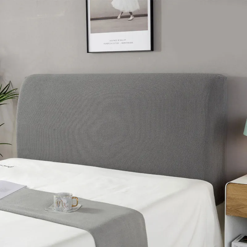 Новинка эластичный чехол для кровати украшение спальни защита спинки однотонный