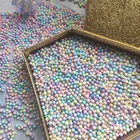 3050100 глот DIY гранул мяч Slime Шар Наполнителя Макарон пены мяч для праздника День рождения Подарочная коробка украшения наполнитель