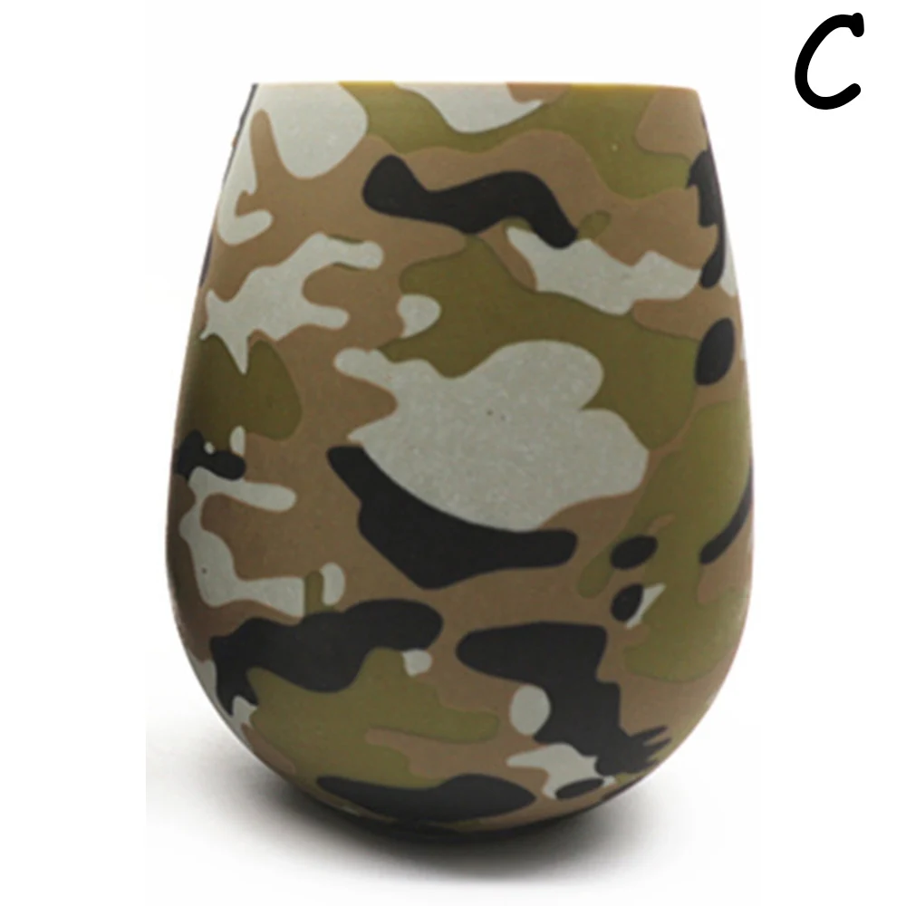 Креативные силиконовые бокалы для вина красочные небьющиеся портативные