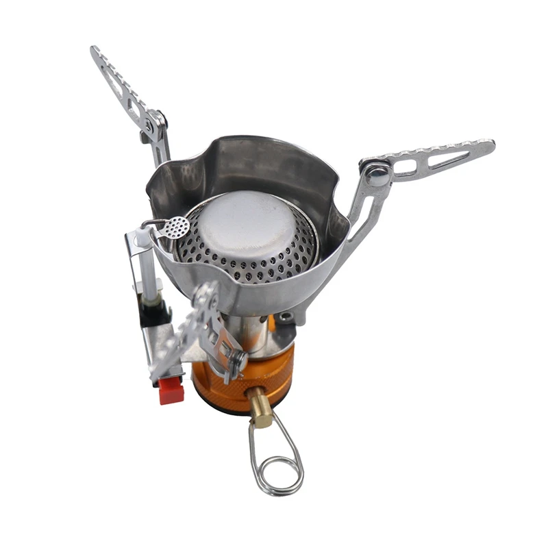 Camping Gas Stove Portable Mini Ignition Adjustable Valve For Outdoor Backpacking Hiking Cooking | Спорт и развлечения