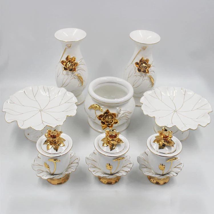 Буддийские товары бутик Золотая Будда набор курильница Женская бутылка для воды