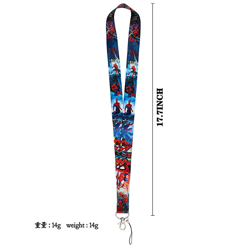 Шнурок Человек-паук Disney для телефона брелок на шею ключей мультяшный аниме