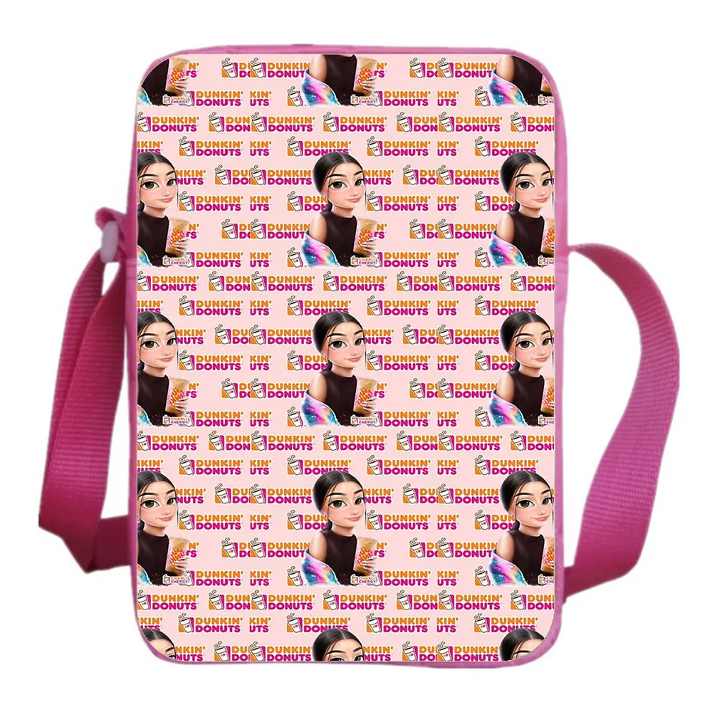 Charli Damelio Messenger Bag Support Custom Logo Casual Teens Shoulder Bag Fashion Crossbody Bags Cartoon Letter Print Bookbag