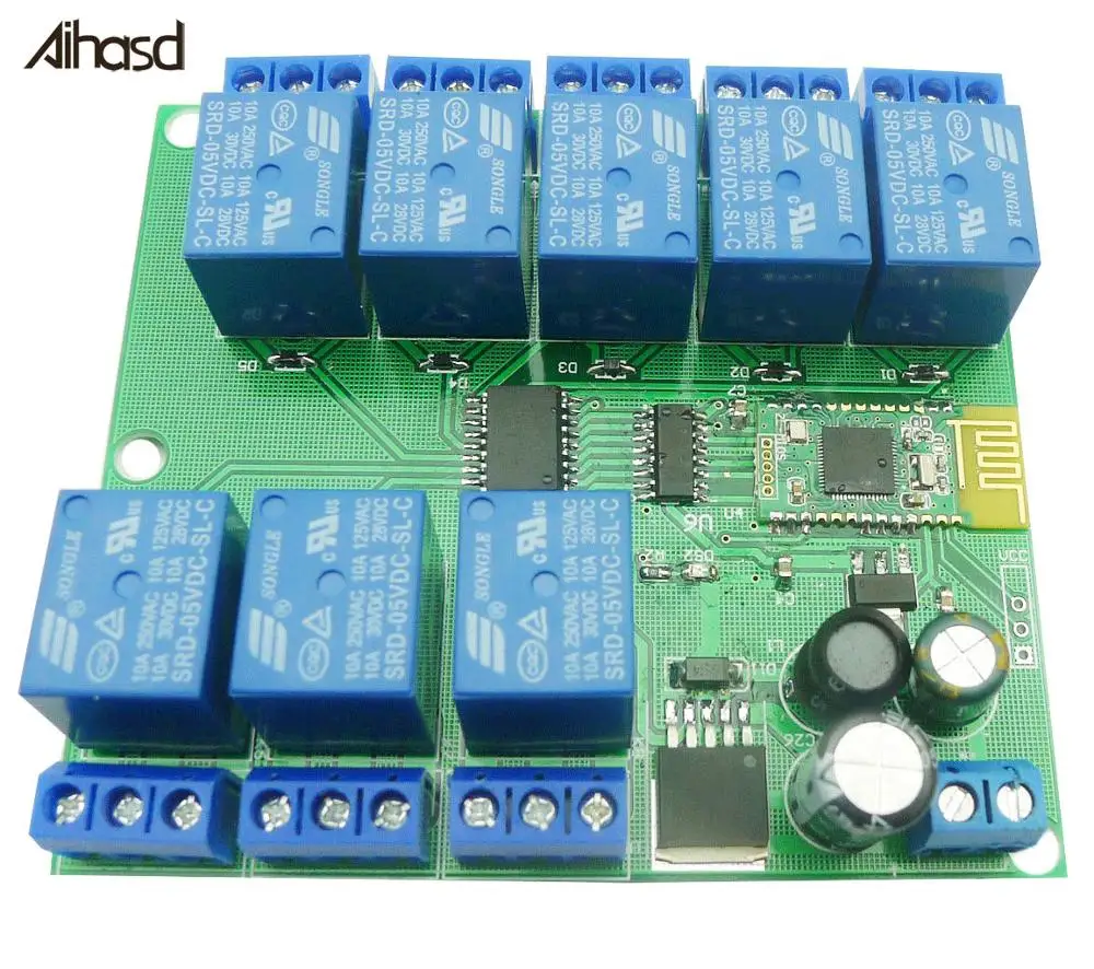 Релейный модуль Bluetooth 8 канальный 4 0 BLE для Apple Android Phone IOT|relay module|bluetooth relayble 4.0 |