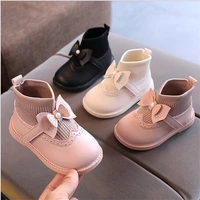 baby boots spring and autumn girls fashion outdoor boots children boots waterproof non slip kids plush boots infant cotton shoes
