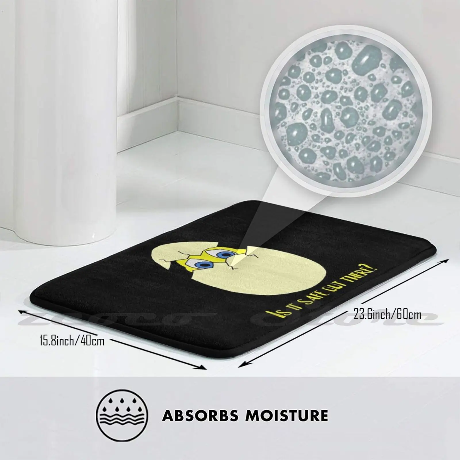 Безопасно ли там? Нескользящий коврик впитывающий воду дверной напутанный