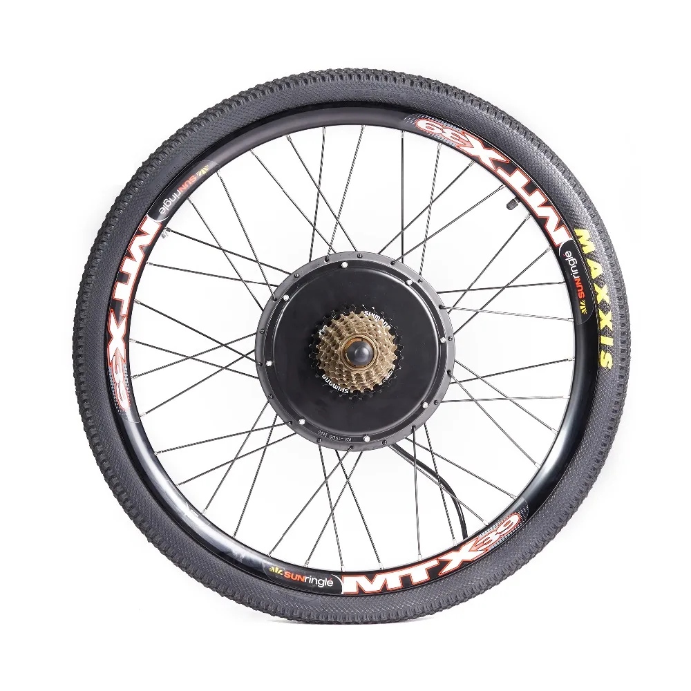 MTB задняя часть электровелосипеда колеса конверсионный комплект с MTX39 толстый сварочный обод KT-LED880 дисплей шины трубки свободного колеса дисковый тормоз