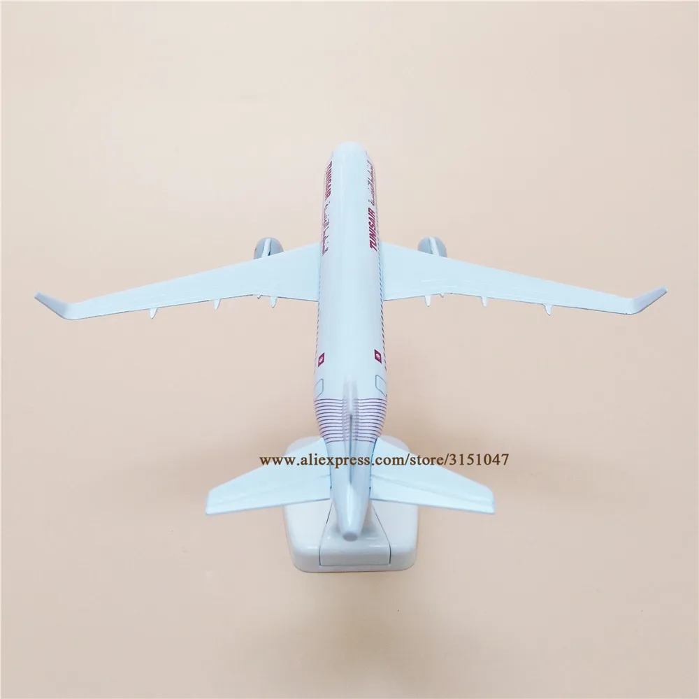 20 см Tunis Air Airbus A320 Airlines модель самолета из сплава металла литья под давлением Airways
