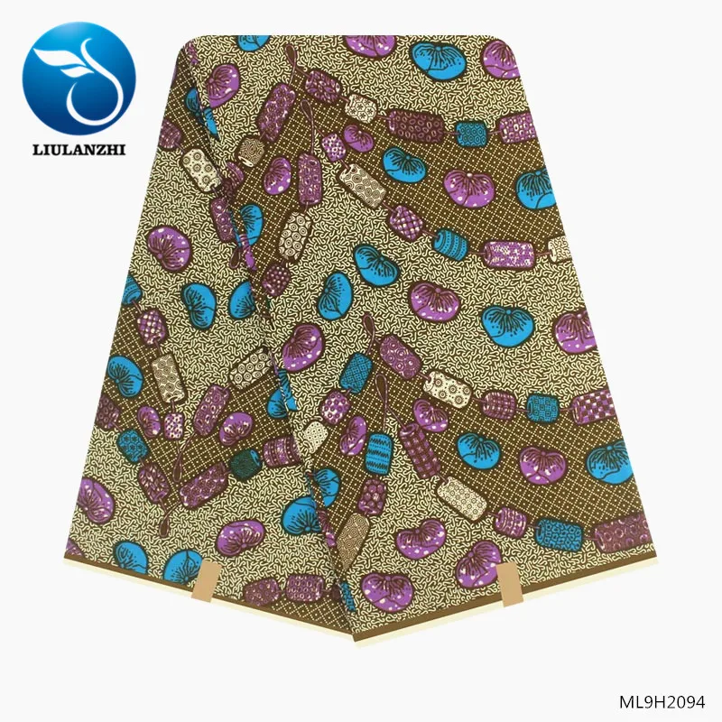 ML9H2094 LIULANZHI африканская голландская Ткань Горячая голландская печать восковой ткани голландский воск батик Ткань 6 ярдов африканская Анкара ткань ML9H1701-ML9H1727 - Цвет: ML9H2094