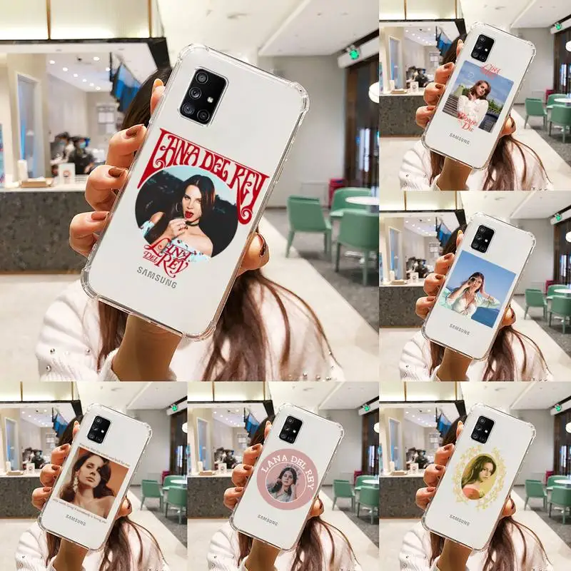 

lana del rey Phone Case Transparent For Samsung A51 A50 A71 A70 A81 M60S Note S21 S 20 10 9 8 11 E Plus Ultra