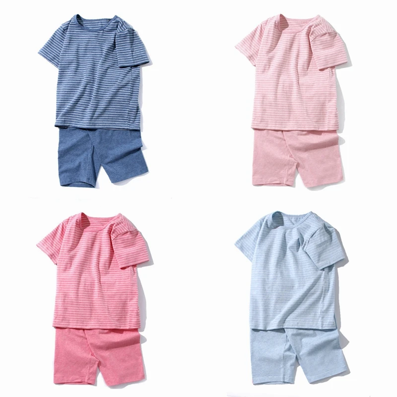 Детские пижамы унисекс для девочек и мальчиков детские из лайкры домашняя одежда