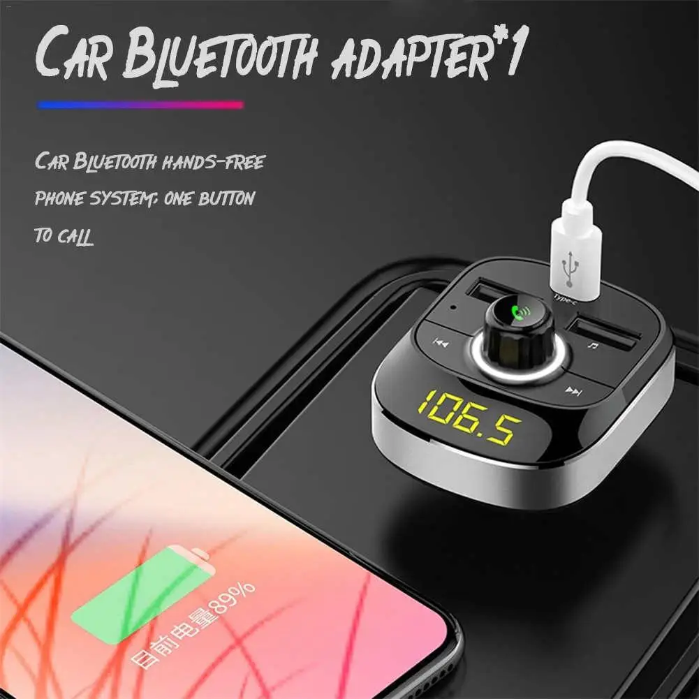 Автомобильный MP3-плеер громкой связи беспроводной Bluetooth fm-передатчик lcd MP3-плеер двойной USB зарядное устройство 3.1A Автомобильная электронная сигарета зажигалка