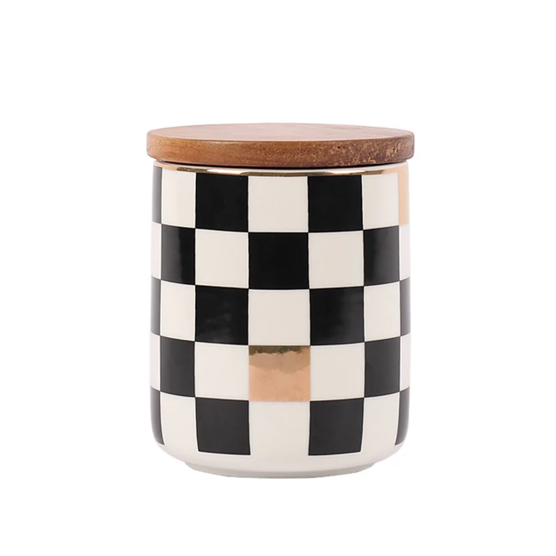 

Скандинавские геометрические Герметичные банки, банка для хранения, современное искусство, украшения для дома, аксессуары для чая, кофе, мн...