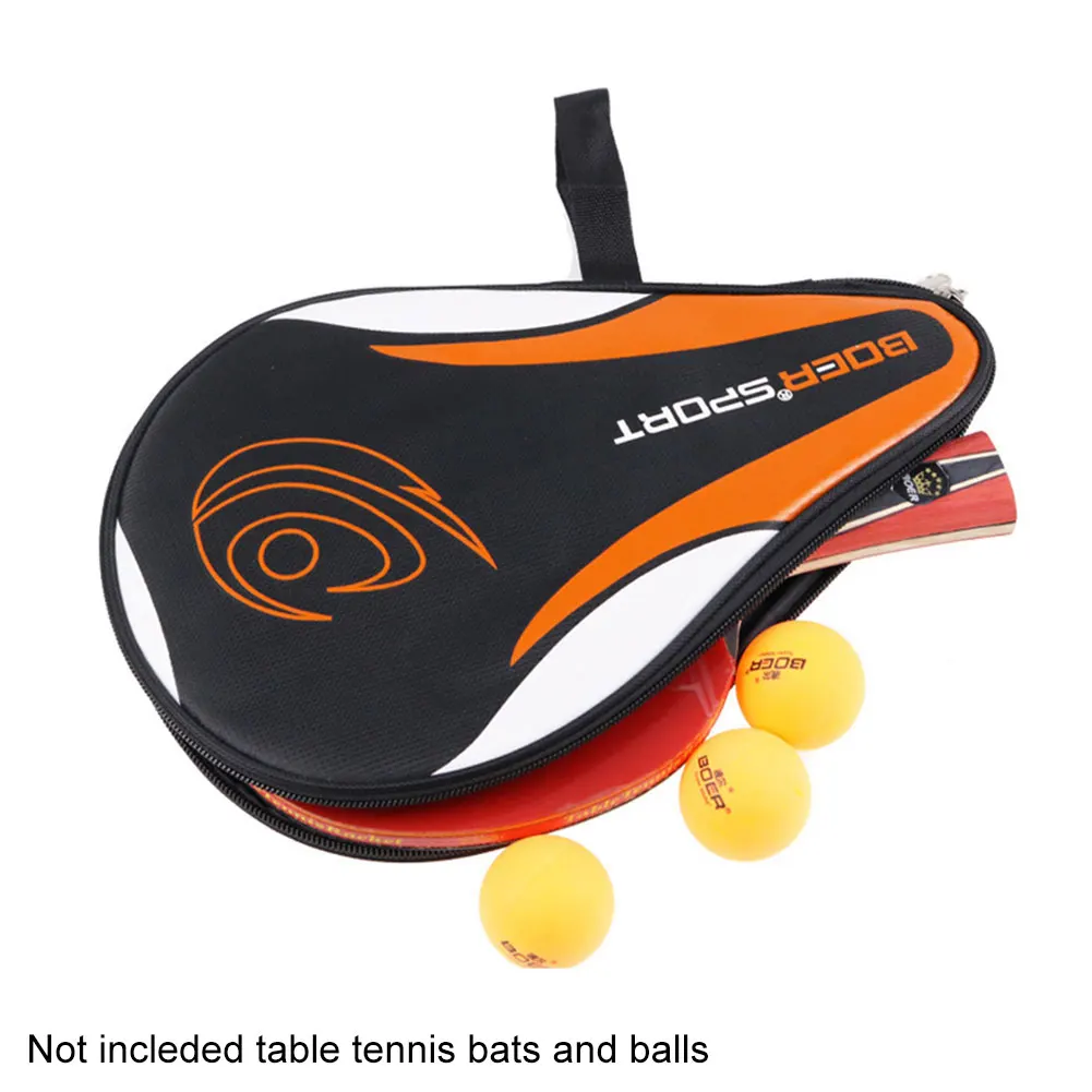 

Pingpong Case Waterproof Equipment Gourd Shape Zipper Portable Professional Table Tennis Racket Bag Sport Accessories Training