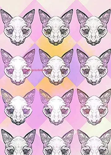 

Skull Animal Cool Posters Tin Sign Metal Art Holiday Decoration Outdoor & Indoor Sign Wall Decoration Painting Metal Plate