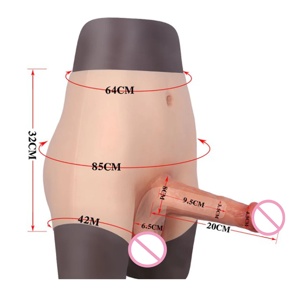 Eyung 20 см конические полые дилдо Реалистичные пенис трусики с Супер огромный
