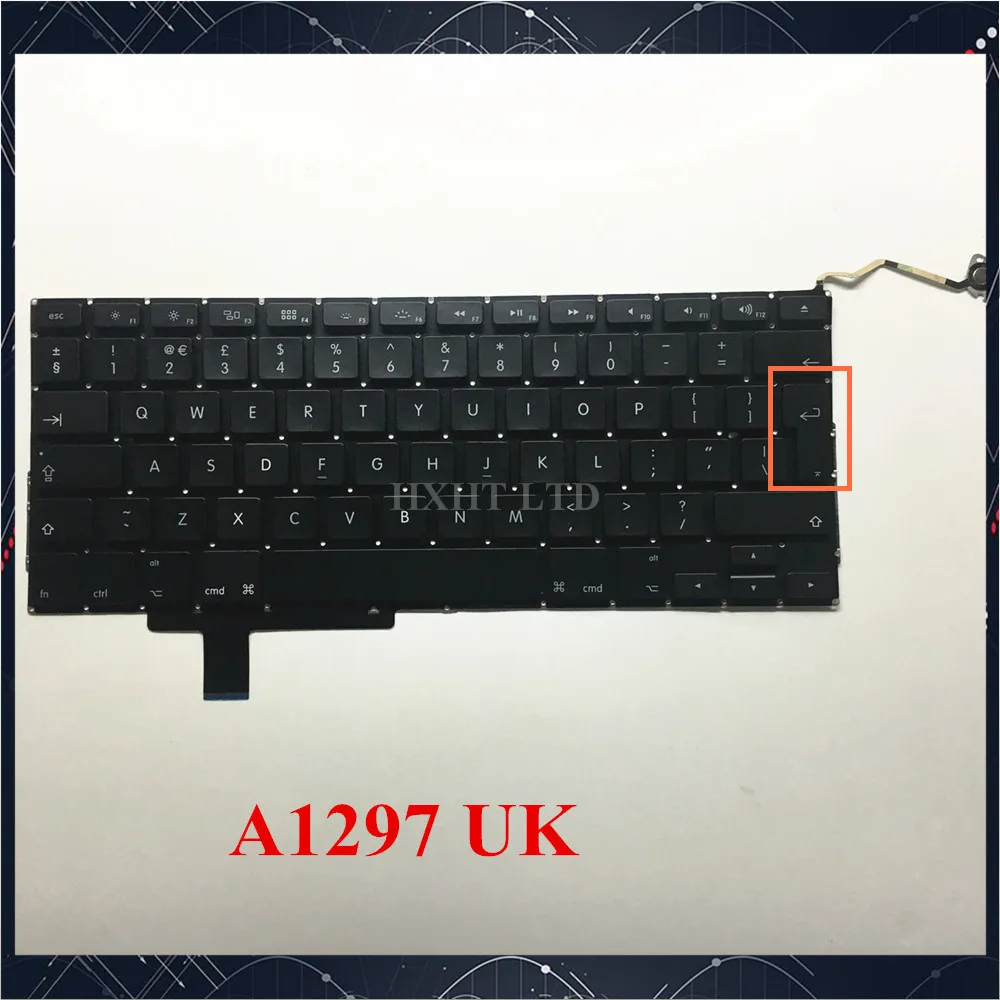 Клавиатура A1297 для ноутбуков Apple MacBook Pro 17 дюймов английская раскладка клавиш