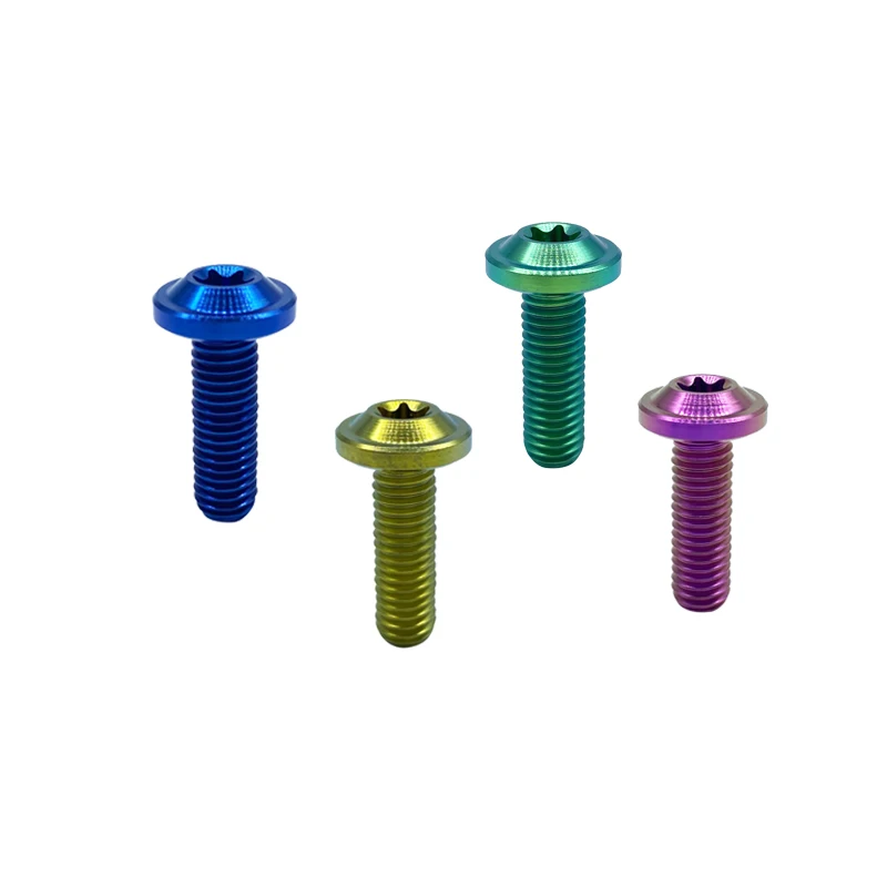 PYTITANS Titanium Custom Colorful Anodizing Full Thread M8*25 Hexagon Socket Hex Bolt for Motorbike | Обустройство дома