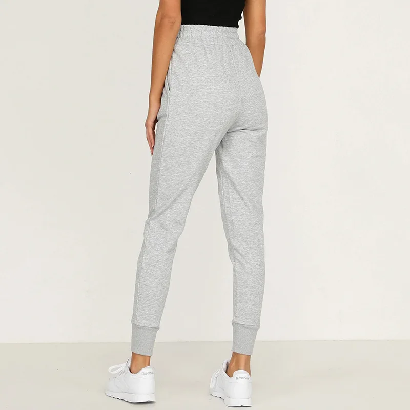 

2020 New Autumn Winter Fashion Solid Sweatpants Women Cotton Casual Pencil Pants Trousers