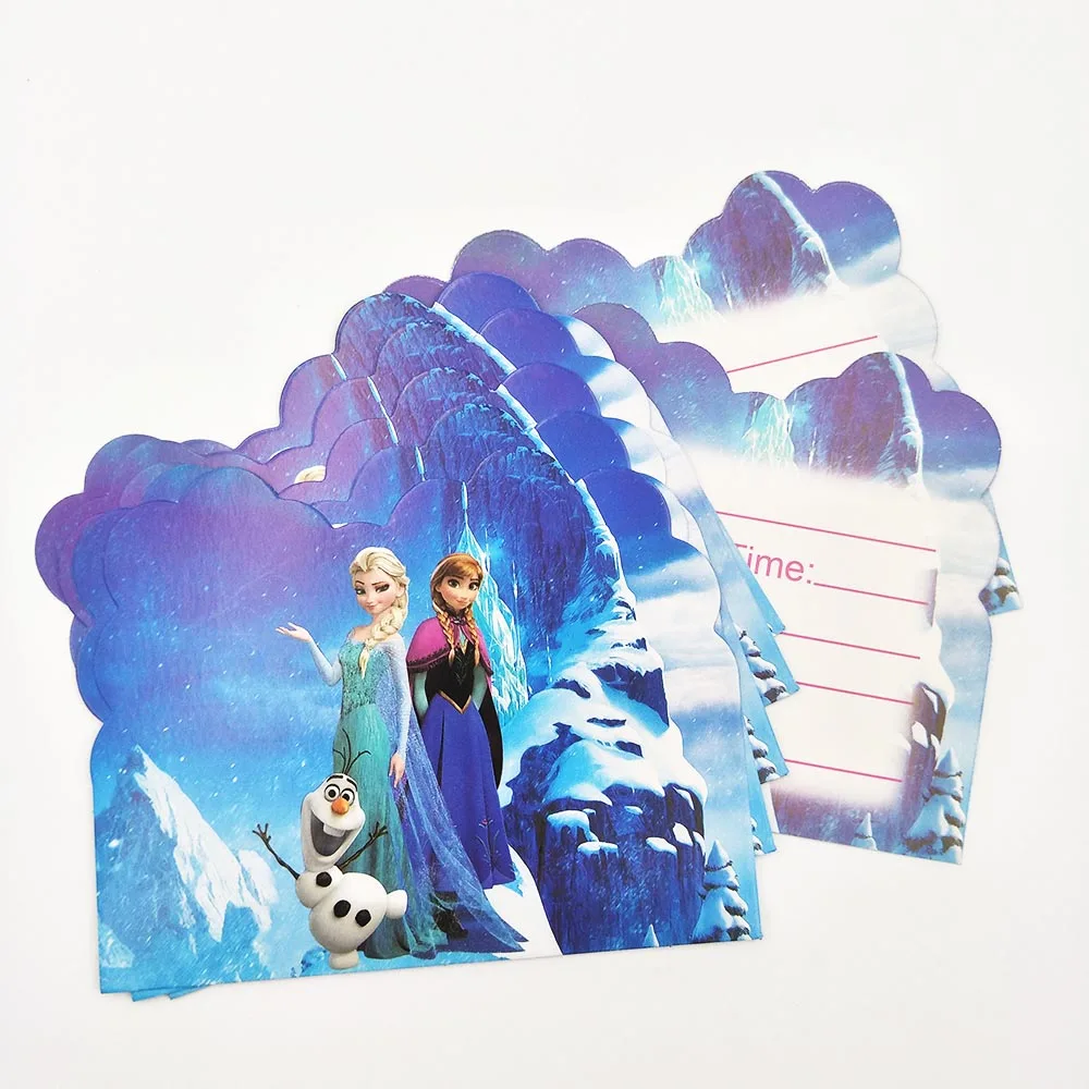 Холодное сердце принцесса Анна Эльза День Рождения украшения Дети одноразовые