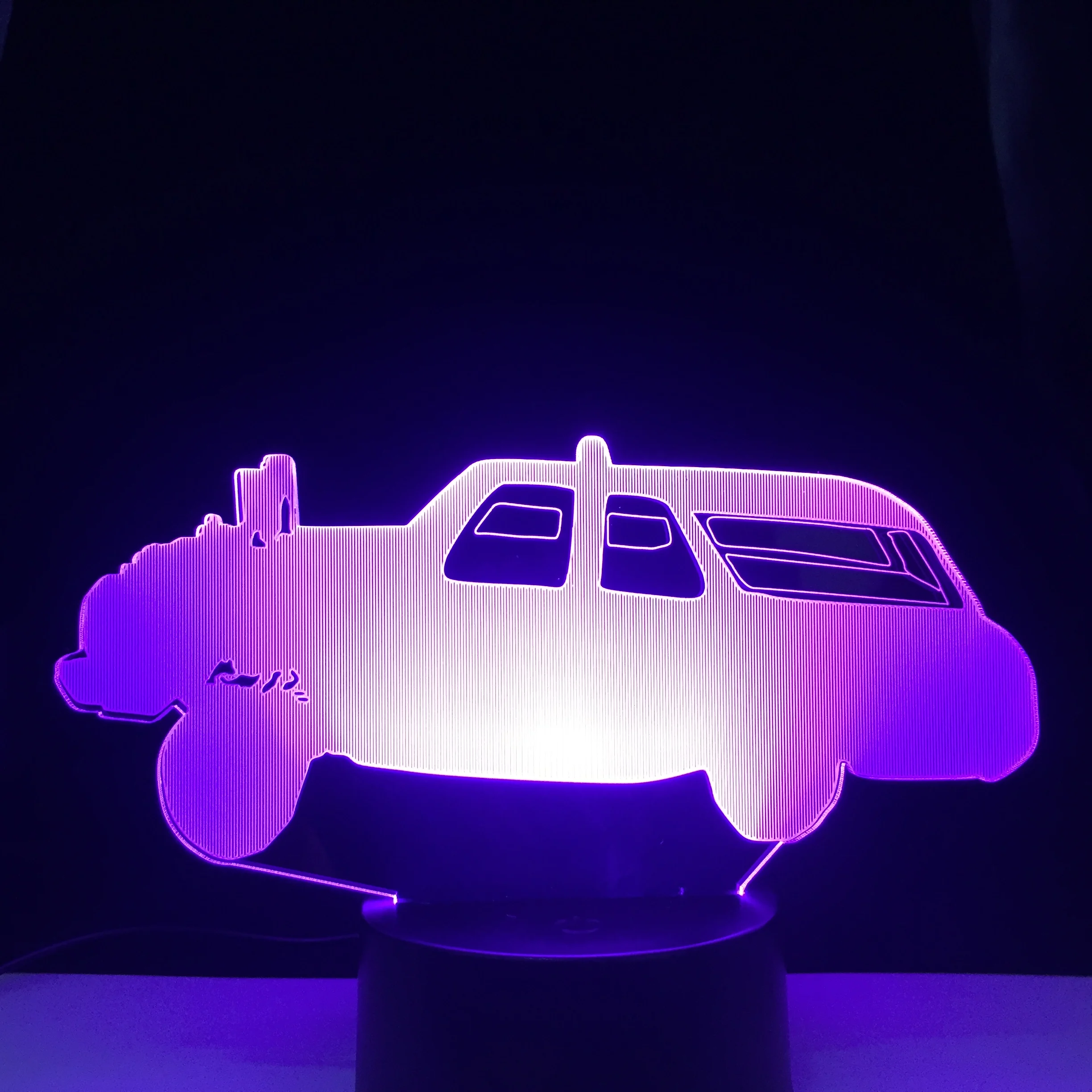 

Modified Car for Child Birthday Gift Bedroom Decor Nightlight Colors Changing Atmosphere 3D Illusion Lamp Led Night Light