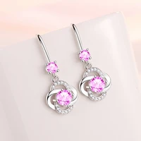 megin d white gold plate color crystal full zircon luxury flower leaf vintage boho stud piercing drop earrings for women jewelry