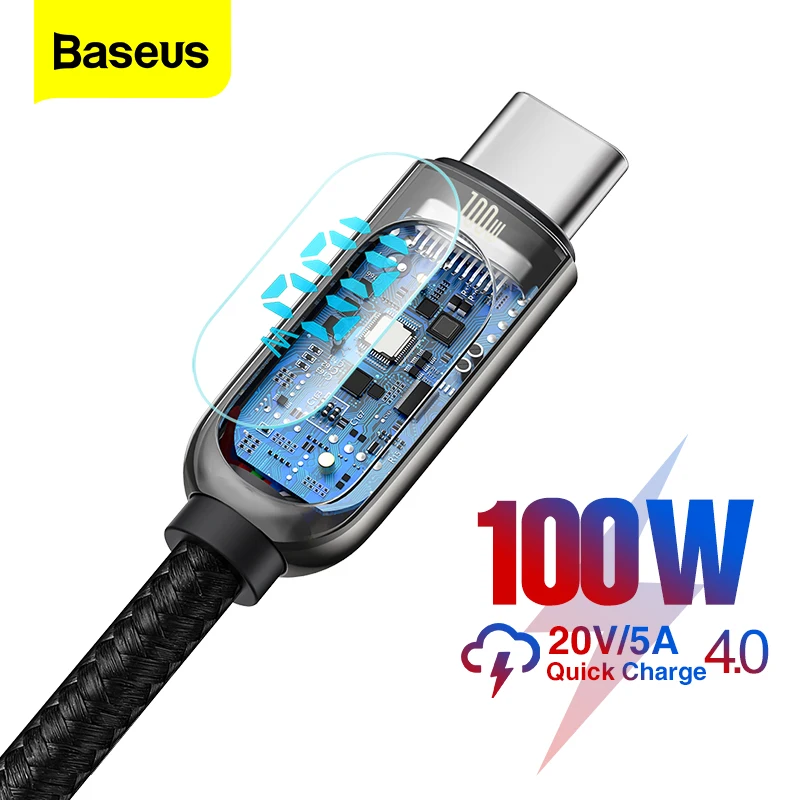 baseus pd 100w кабель переходник usb c на каб