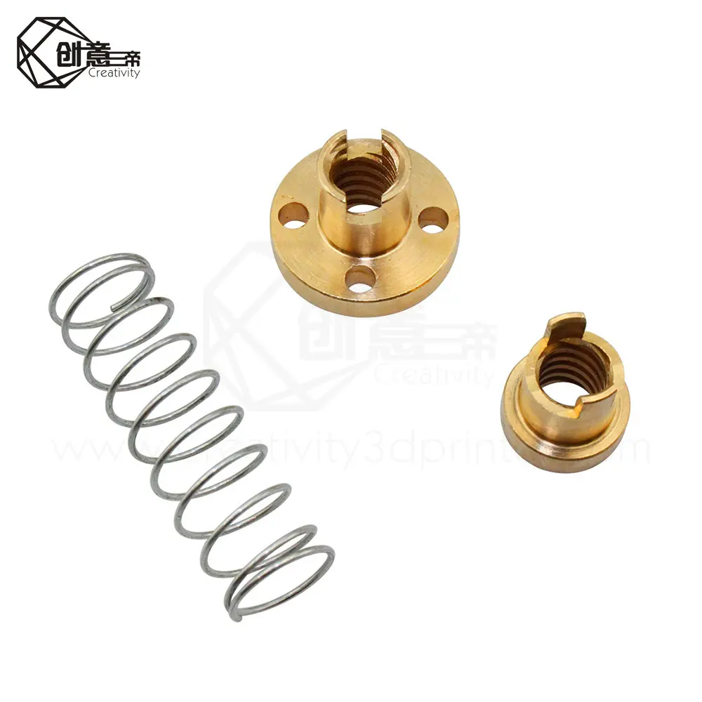 Креативная Противоударная пружинная гайка T8 устраняющая зазор для 8 мм Acme
