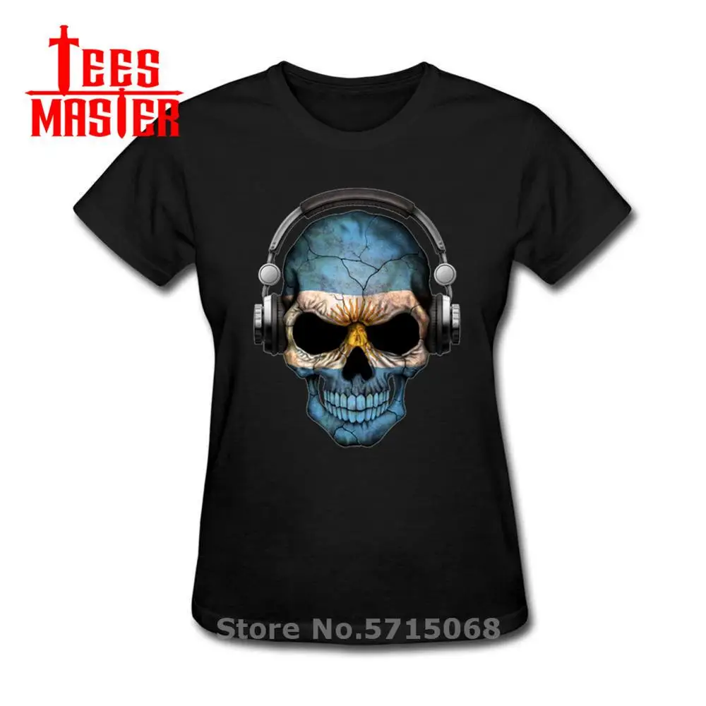 Футболка женская с принтом флага Аргентины 100% хлопок в стиле хип-хоп | Женская