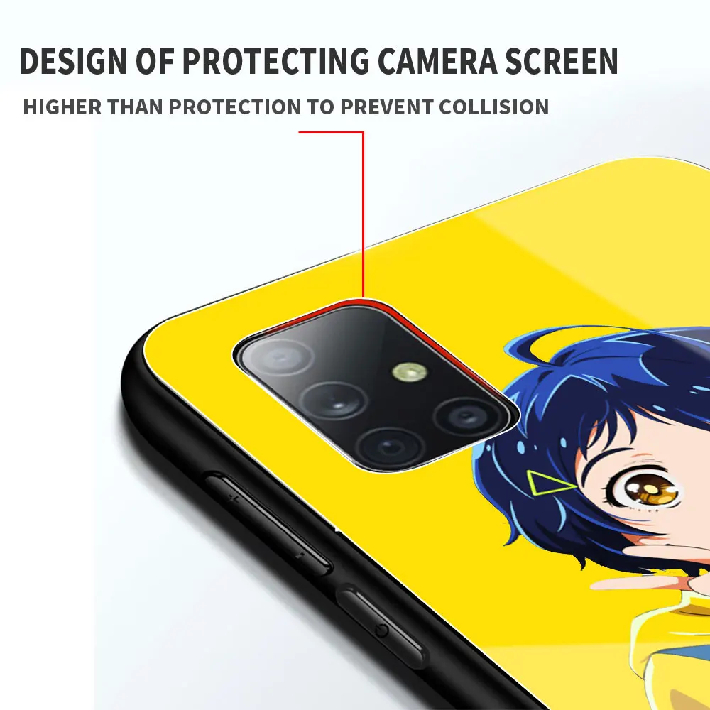 

Wonder Egg Priority Ai Kawaii Phone Case for Samsung Galaxy A50 A51 A70 A71 A10 A20 A30 A40 A11 A21 A31 A41 A81 Glass Cover