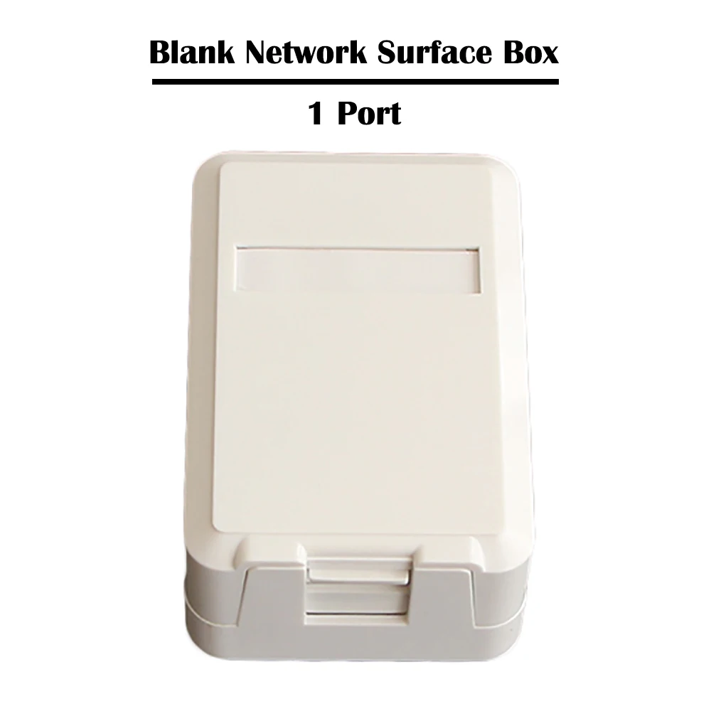 50 шт./лот 1 Порты и разъёмы пустой поверхностного монтажа коробка для UTP СТП Кот 3 Cat