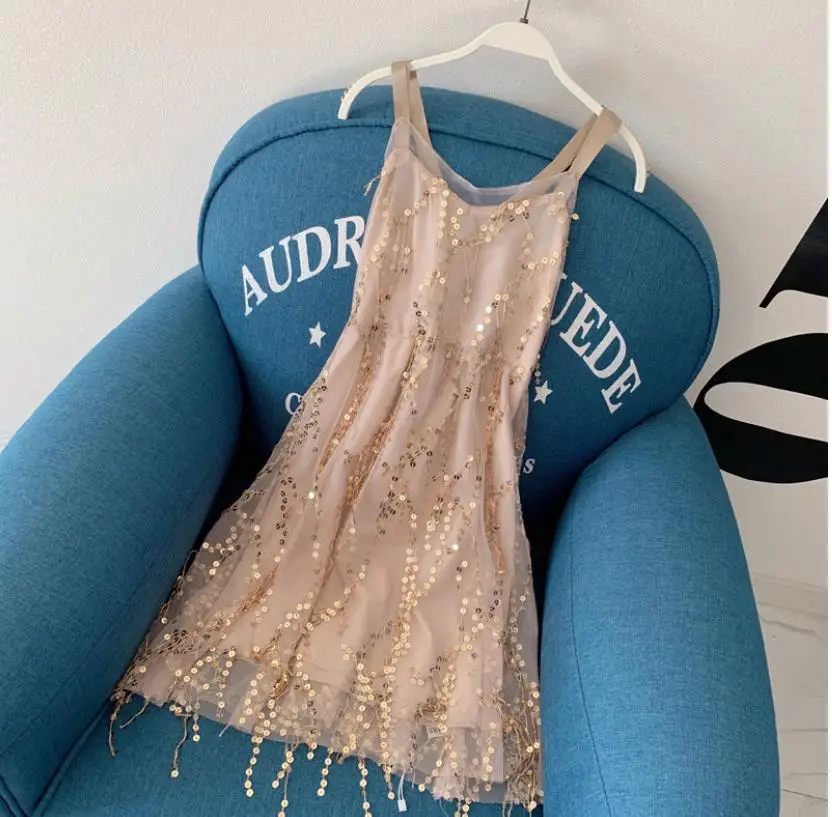 Розничная продажа 2020 летние детские платья с блестками и кисточками милая