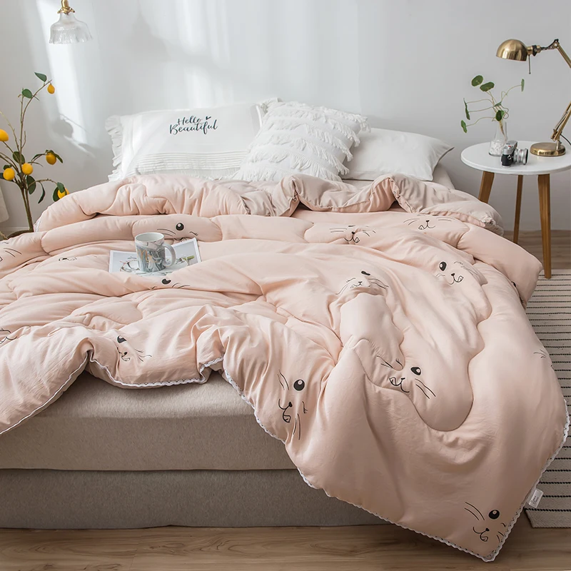 SF High Grade Cotton Bedding Filler Luxury Down Blanket Duvet Quilted Winter Blanket King Queen Full Twin Size Comforter Blanket