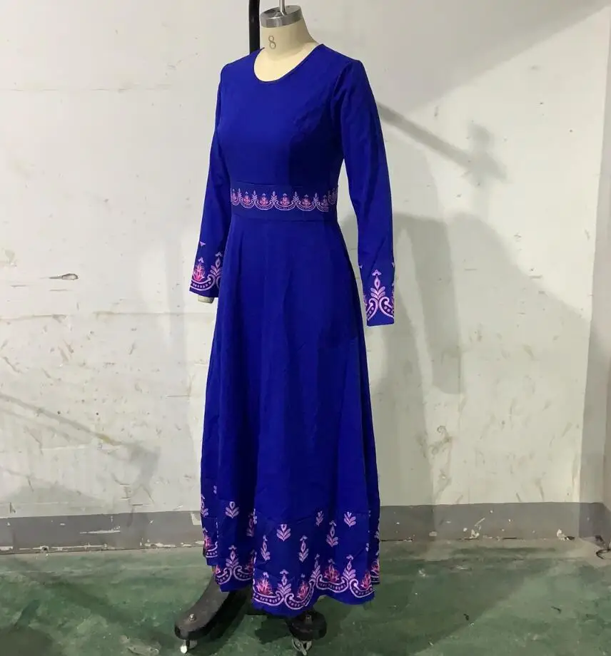 2020 Indonesia Gaun Bangladesh Dubai Abaya untuk Wanita Pakistan Muslim Long Dress Pakaian Plus Ukuran 5XL A1405