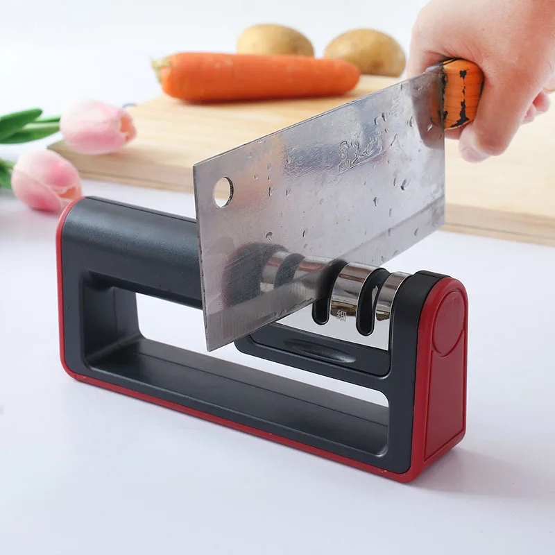 

Professional Kitchen Accessories Sharpener 3-Stage Sharpener Tungsten Diamond Ceramic Sharpener Tool