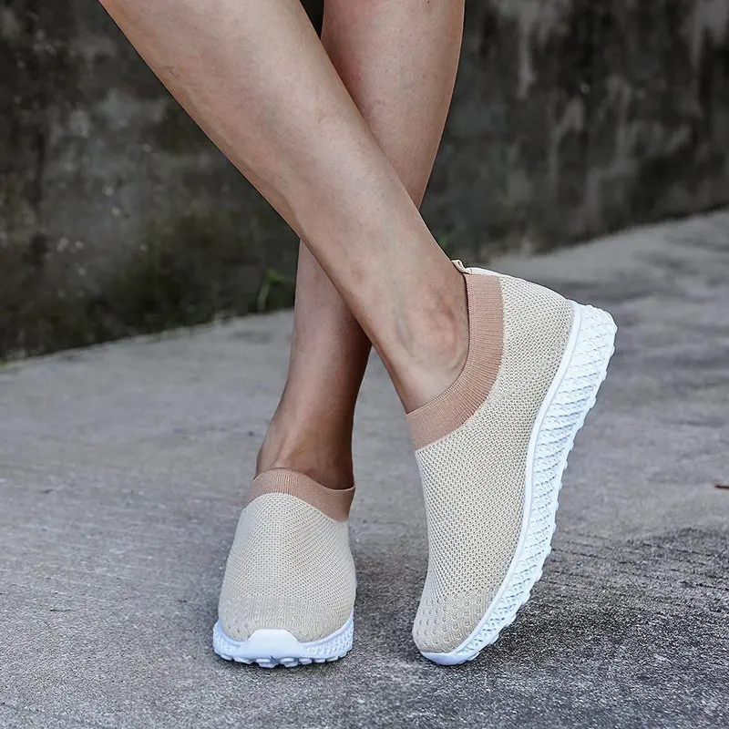 

Women's Sneakers Spring Ladies Flat Shoes Casual Soft Bottom Women Vulcanized Shoe New Autumn Light Mesh Breathable Hiking Shoes