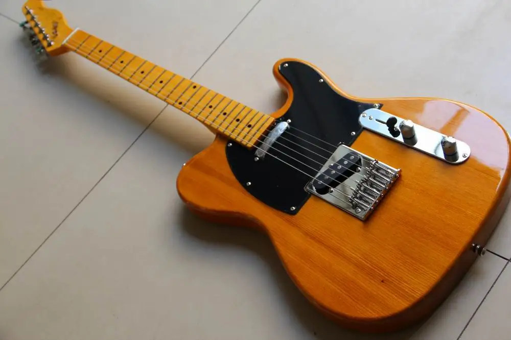 Новое поступление китайская гитара электрическая высшего качества коричневая