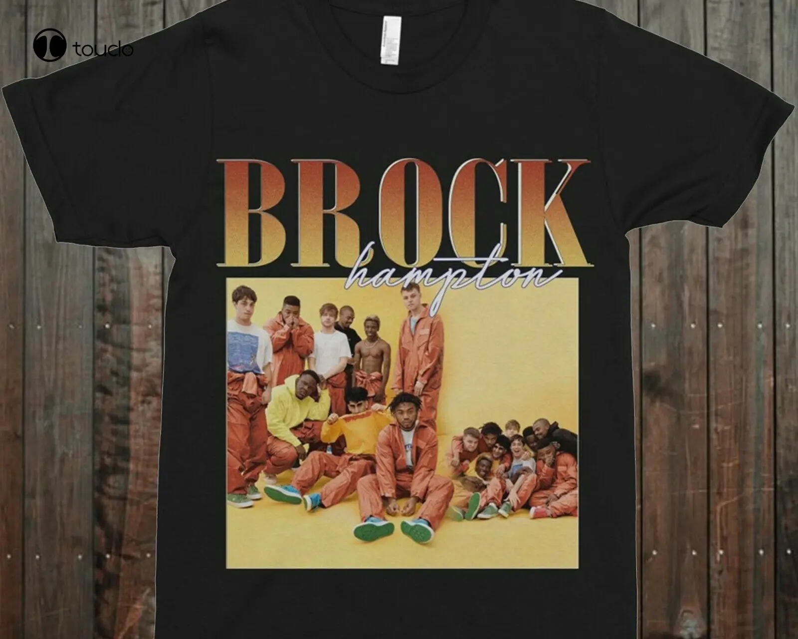 

Винтажная Футболка Brockhampton 90S с круглым вырезом
