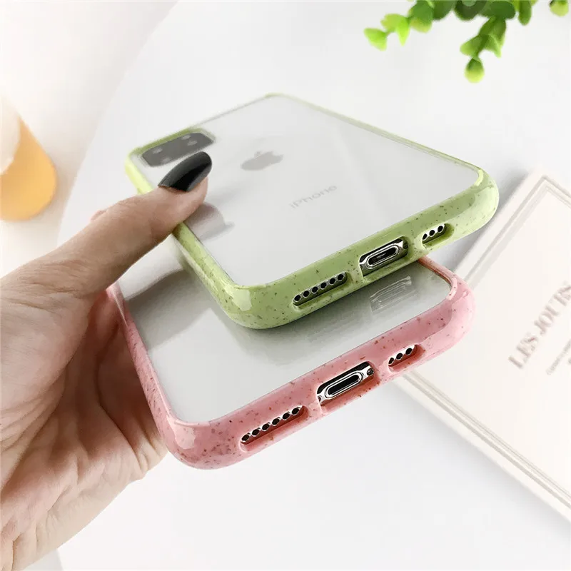 KJOEW прозрачный противоударный чехол для телефона iPhone 11 Pro Мягкий ТПУ акриловый